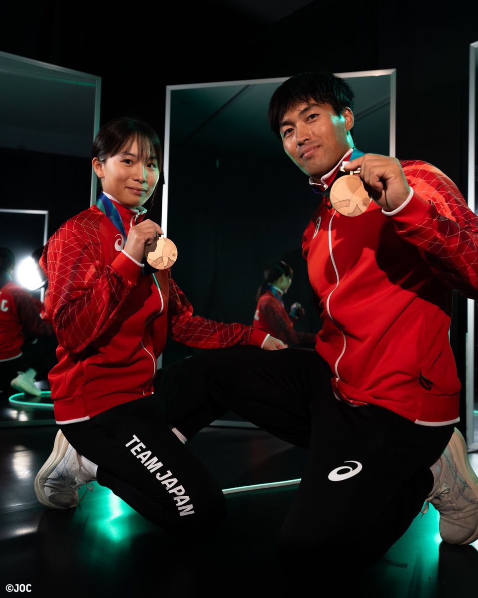 TeamJapan's tweet photo. Portrait📷

#愛知名古屋2026 🇯🇵
カヌー／スプリント
井上暉央 選手
福田りん 選手

#TEAMJAPAN #ともに一歩踏み出す勇気を
