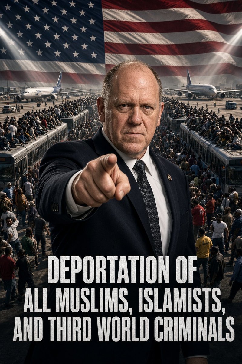 SeaBiteX's tweet photo. @RadioGenoa Deport all Muslims.  Tom Homan needed in UK. 🇬🇧 https://t.co/aMv129ZCd8