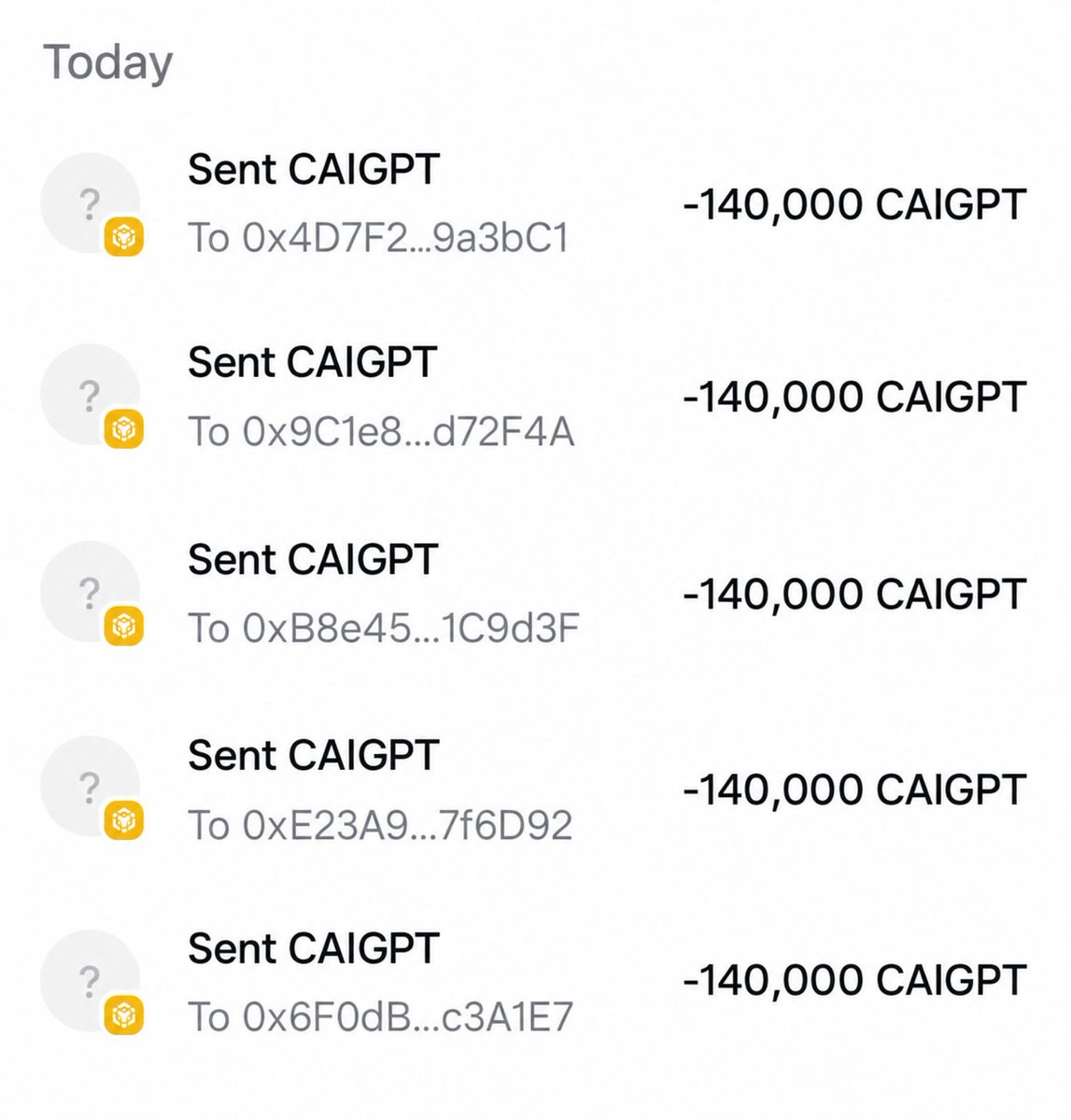 CAIGPT_BNB's tweet photo. 我们需要 350 个 #BNB 地址用于 $CAIGPT 空投 ⚡️

⚡️ 关注 @CAIGPT_BNB 并开启铃铛 🔔 
⚡️ 转发并点赞置顶推文 📌
⚡️ 留下 #BNB 地址并转发 ♻️

每个钱包可获得 140,000 $CAIGPT  🪂 https://t.co/MWTcIDHDSc