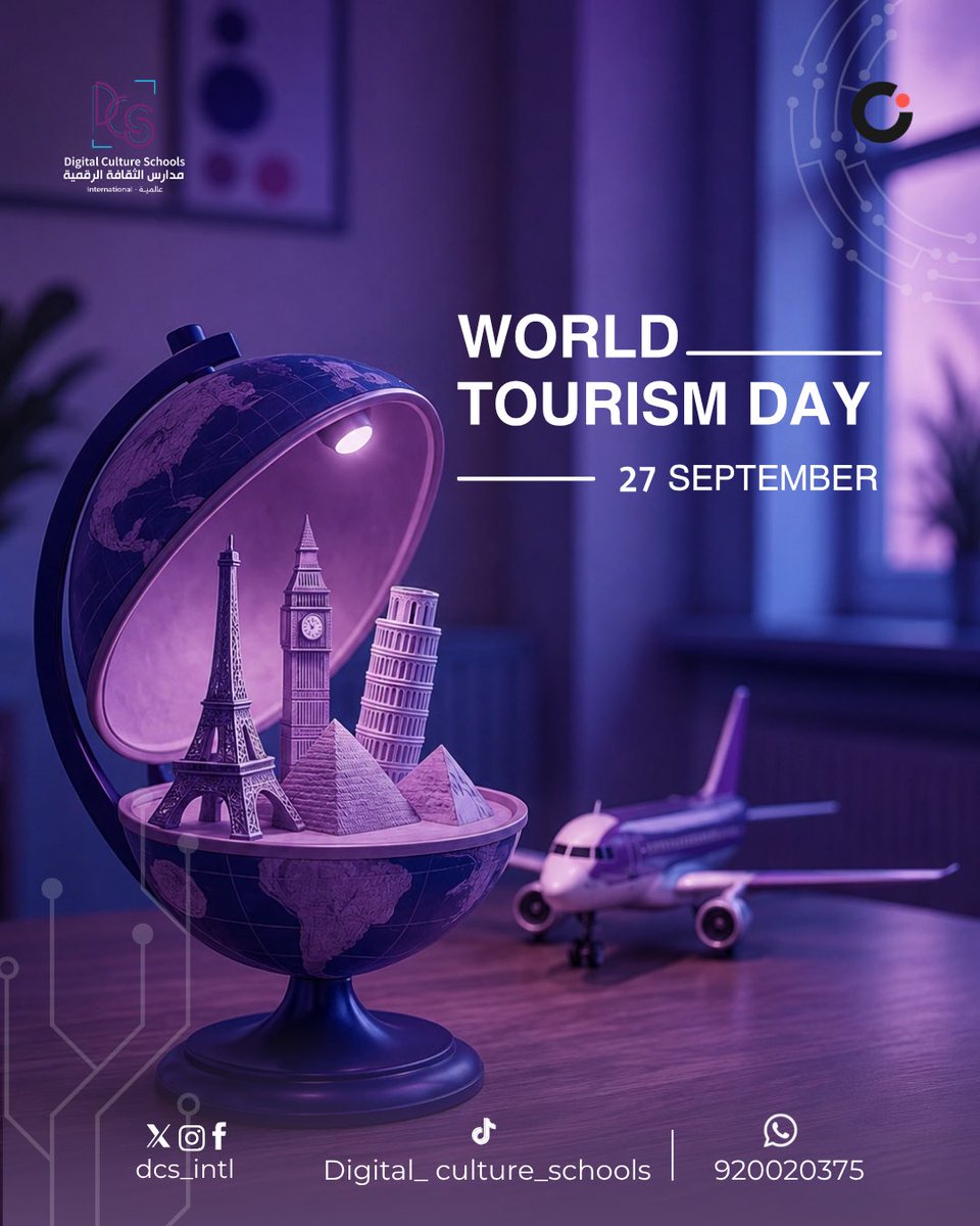 DCS_INTL's tweet photo. Tourism connects cultures, expands perspectives, and turns the world into a classroom.

Visit DCS and discover a learning experience without boundaries.

Al Fayha Branch | Irqah Branch | Al Munsiyah Branch https://t.co/BSS9RYHO8g