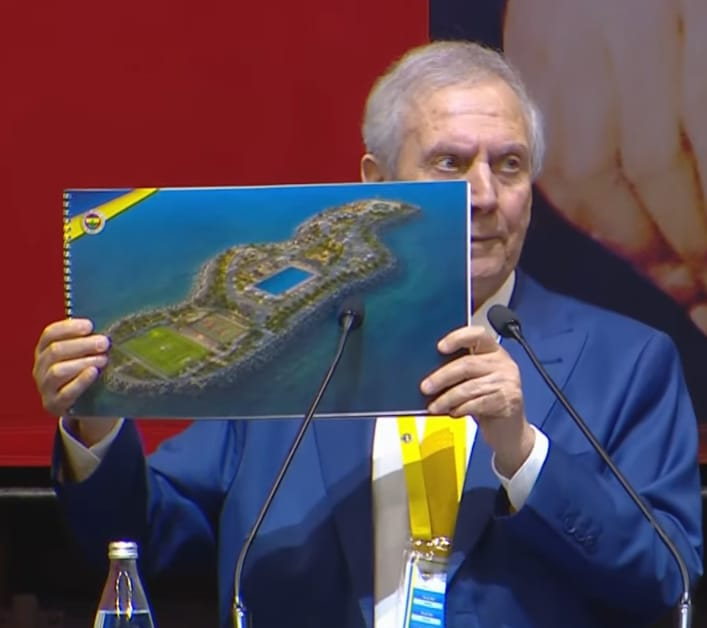 pusholder's tweet photo. Aziz Yıldırım: "Fenerbahçe Adası yapacağız." https://t.co/GLWap6uigp