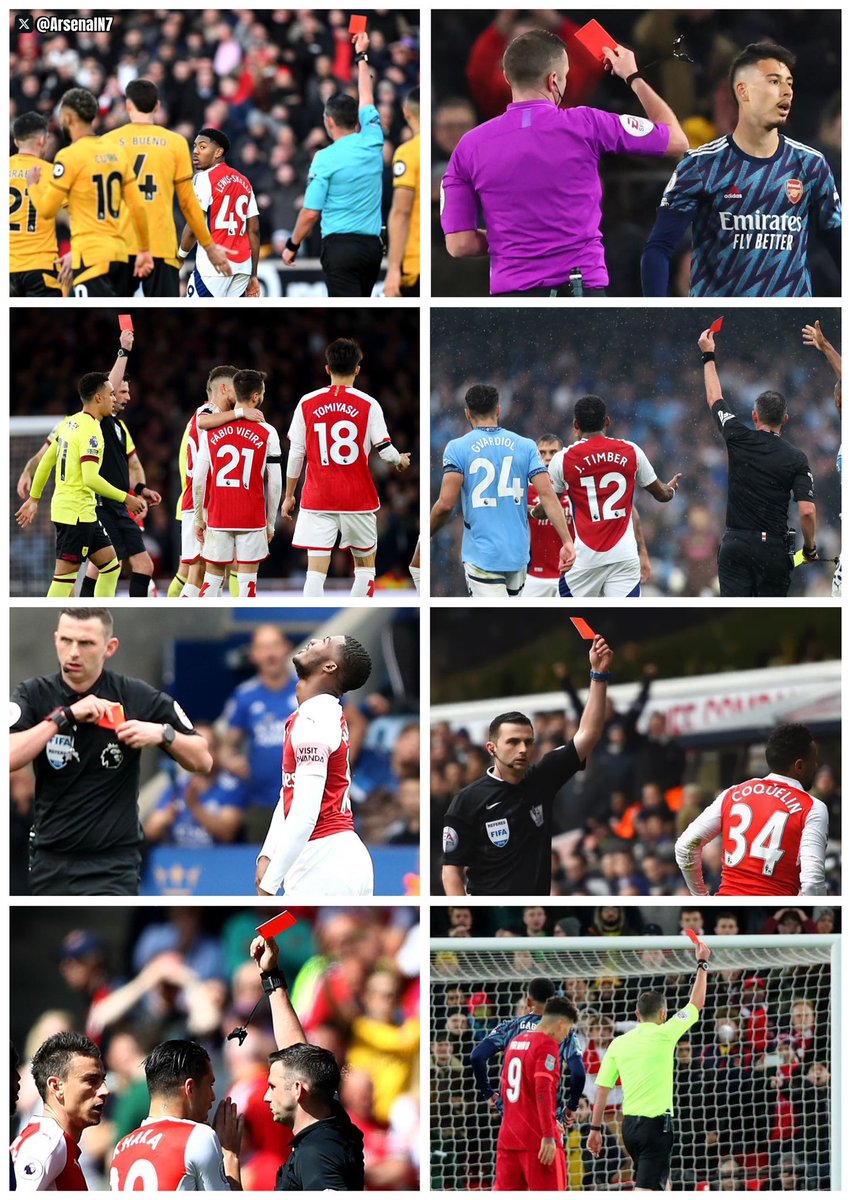 Preshie_AFC's tweet photo. Michael Oliver has sent off Trossard, Myles Lewis-Skelly and Fábio Vieira in Arsenal games, with all three decisions attracting controversy.

Trossard at the Etihad. Lewis-Skelly against Wolves, whose red was later overturned on appeal.

Then there’s the charity-payment controversy involving Oliver and a Manchester City-linked source.

Is it really a coincidence that when Michael Oliver makes important “mistakes”, they so often seem to be either against Arsenal, in favour of Manchester City, or in a match where the outcome benefits City?

He’s always somehow involved when Man City are concerned. 🤔

Could Michael Oliver be on their payroll? 

With City’s 114 charges hanging over them, this is exactly the kind of thing that deserves proper investigation.