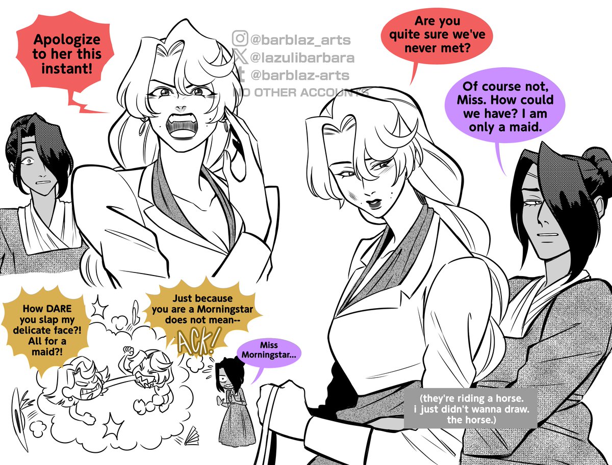 LazuliBarbara's tweet photo. Part 2 of the Bridgerton/Regency era AU(featuring the cottage ep ake my fave ep)

Some lore for those who dont watch the show will be in the replies
#chaggie #chaggi #hazbinhotel https://t.co/ONnYGNmaPx