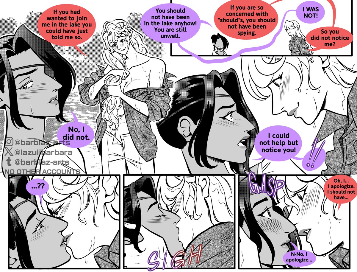 LazuliBarbara's tweet photo. Part 2 of the Bridgerton/Regency era AU(featuring the cottage ep ake my fave ep)

Some lore for those who dont watch the show will be in the replies
#chaggie #chaggi #hazbinhotel https://t.co/ONnYGNmaPx
