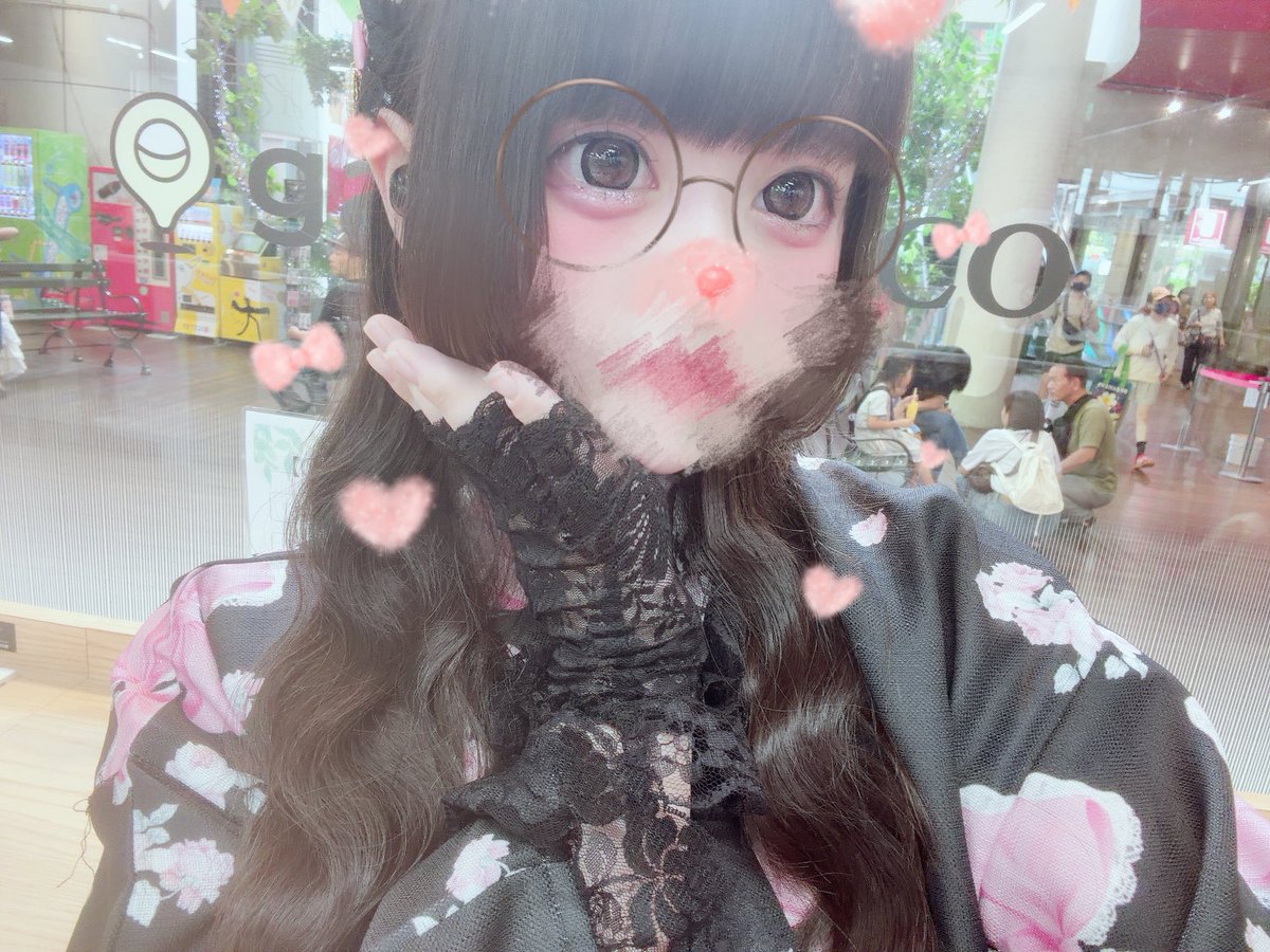 cure_nya_'s tweet photo. ブラックみたいな浴衣🎀🖤 https://t.co/Bv1oWrbGfx