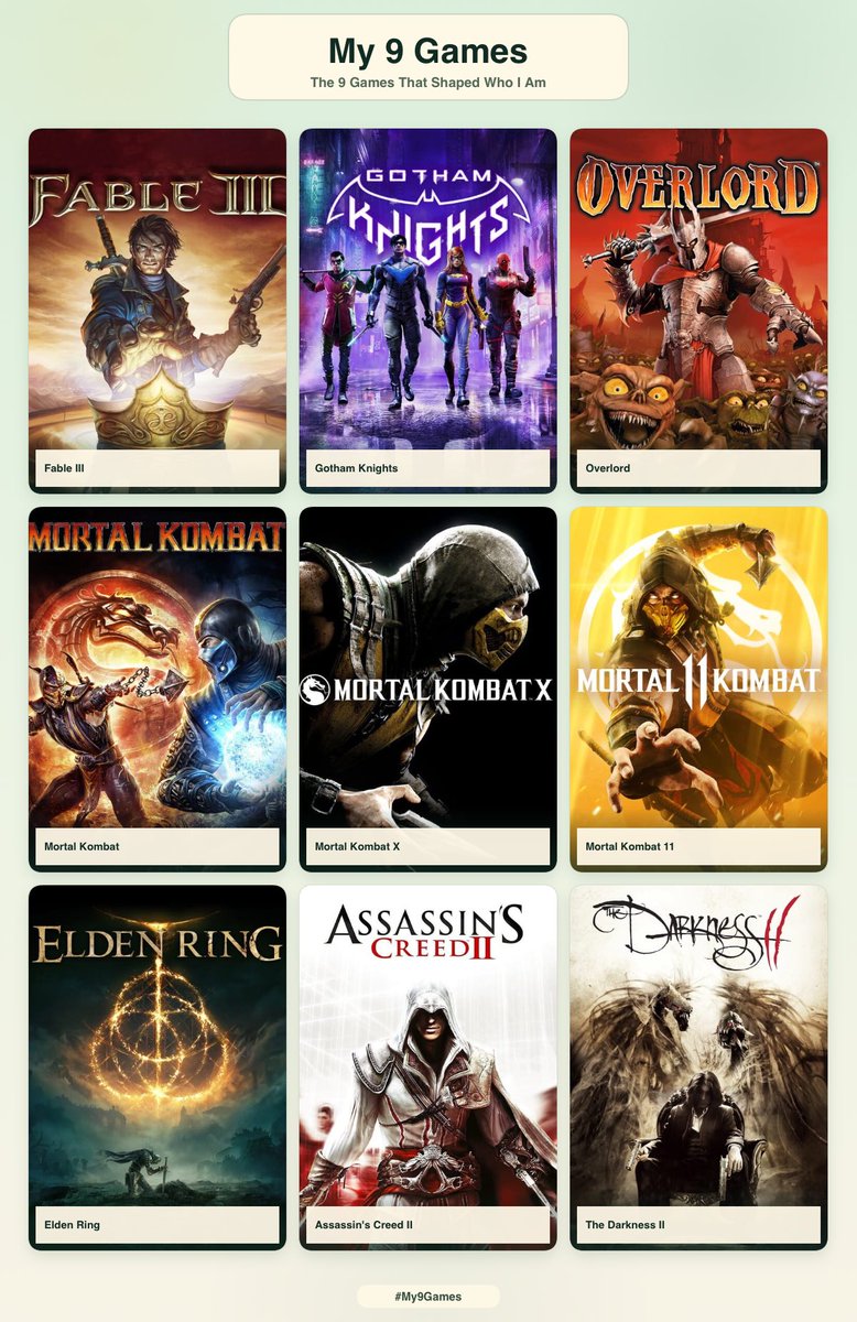 koyannaa_'s tweet photo. me &amp; 9 games that shaped who i am:) https://t.co/BkTGLzNPnH