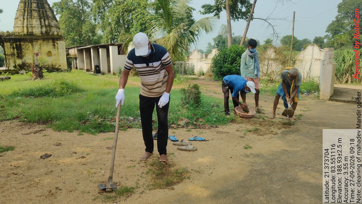 zpbaragada's tweet photo. Cleanliness Drive at Shiva Temple Deogaon, Baragada Block organised on the  occassion of World Tourism Day @Swachhata Hi Seva 2026 BARAGADA Dist #SwachhataHiSeva2026 #SwachhaBharatMission
#worldtourismday
@PMOIndia @PRDeptOdisha @MoJSDDWS @swachhbharat @sbmodisha @IPR_Odisha https://t.co/vlJQiF7gYx