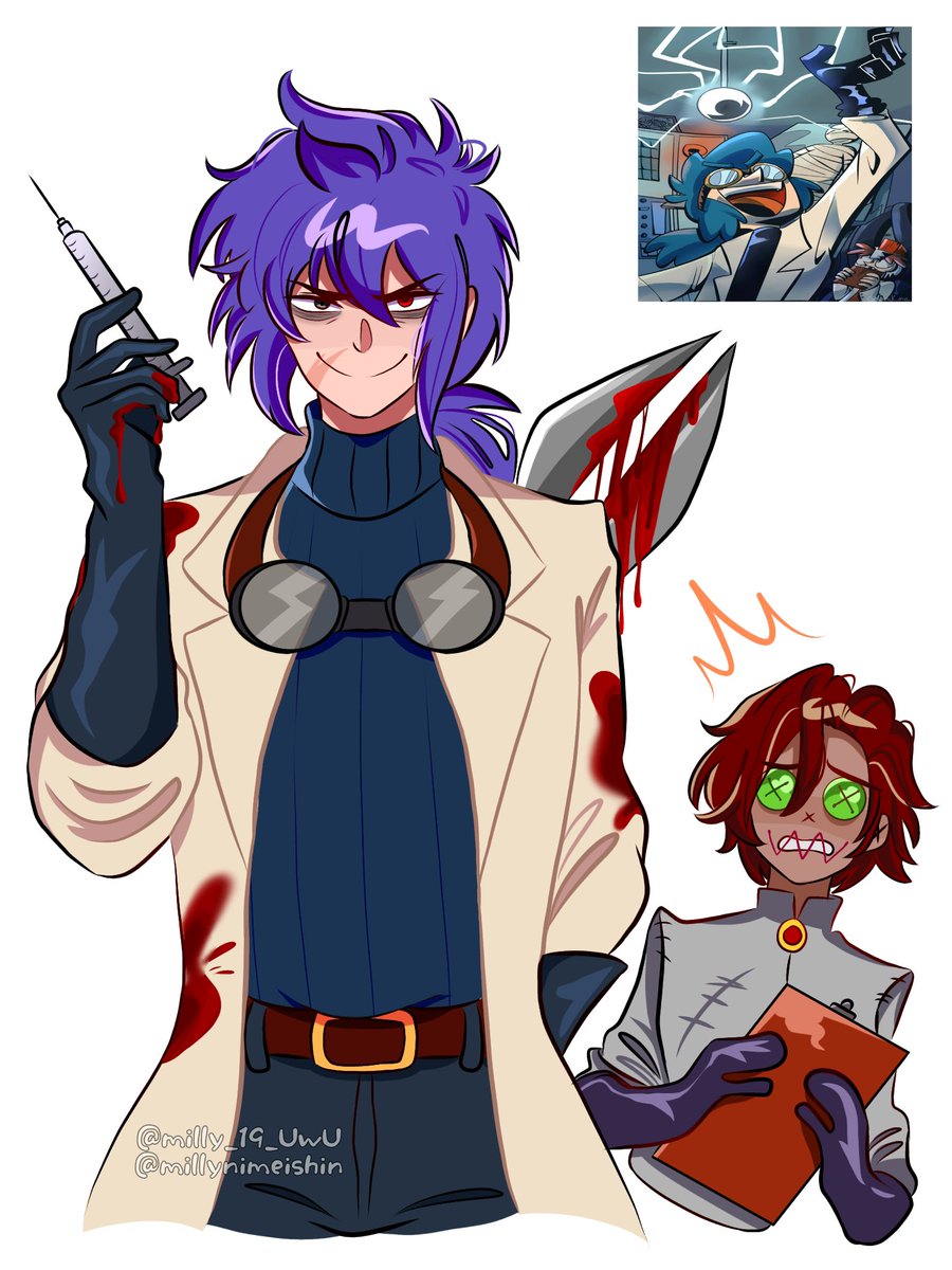 milly_19_UwU's tweet photo. Como todos saben × solo puede permitir publicar 4 imágenes, haci que publique mis favoritos, el de Nightmare esta en mi tikt ok jsjsjs, los rediseñe a modo crepy ya que son villanos 👌😀
#villanos #loscompas https://t.co/I9bczdFFuz