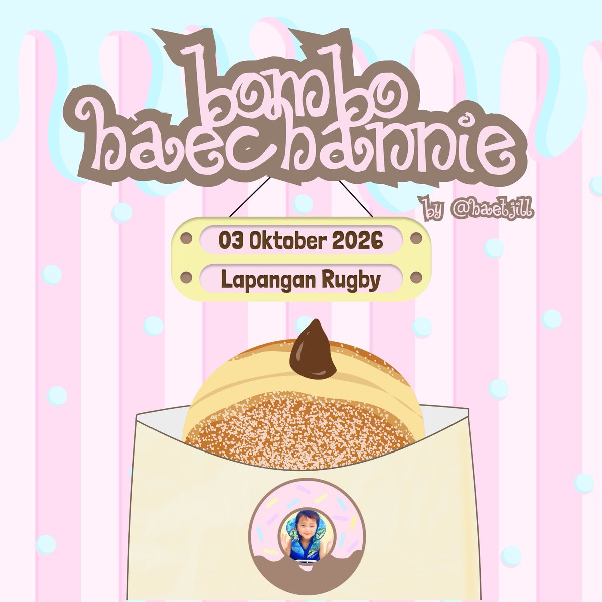 haetjill's tweet photo. 🍫🍩 bombo-haechannie
a sweet treat by @haetjill

a little sweetness for our lovely Sfs! 💝

come and grab your bombo-haechannie, and let’s make the day a little sweeter together! ✨

📅 3 Oct 2026
📍 Lap. Rugby

[First come, first get] https://t.co/Jz63NHvIDX