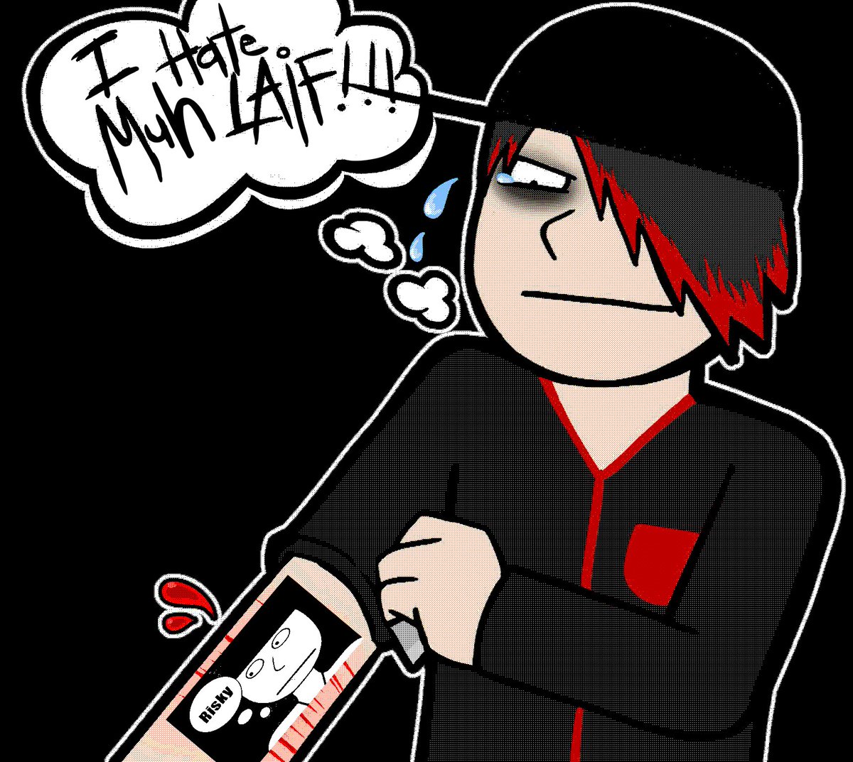 pingaspringle's tweet photo. Emo Kevin Spencer. Censored because I got sussed for the original post https://t.co/kOtAMnzdCy