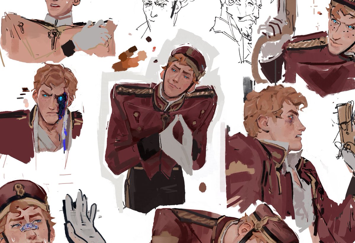 doncdesole's tweet photo. Finally had some downtime to come back to this doorman sketchpage drawing. Anyway, maybe I'll finish the thing one day lol #deadlock #doorman https://t.co/3o9taiFt7M