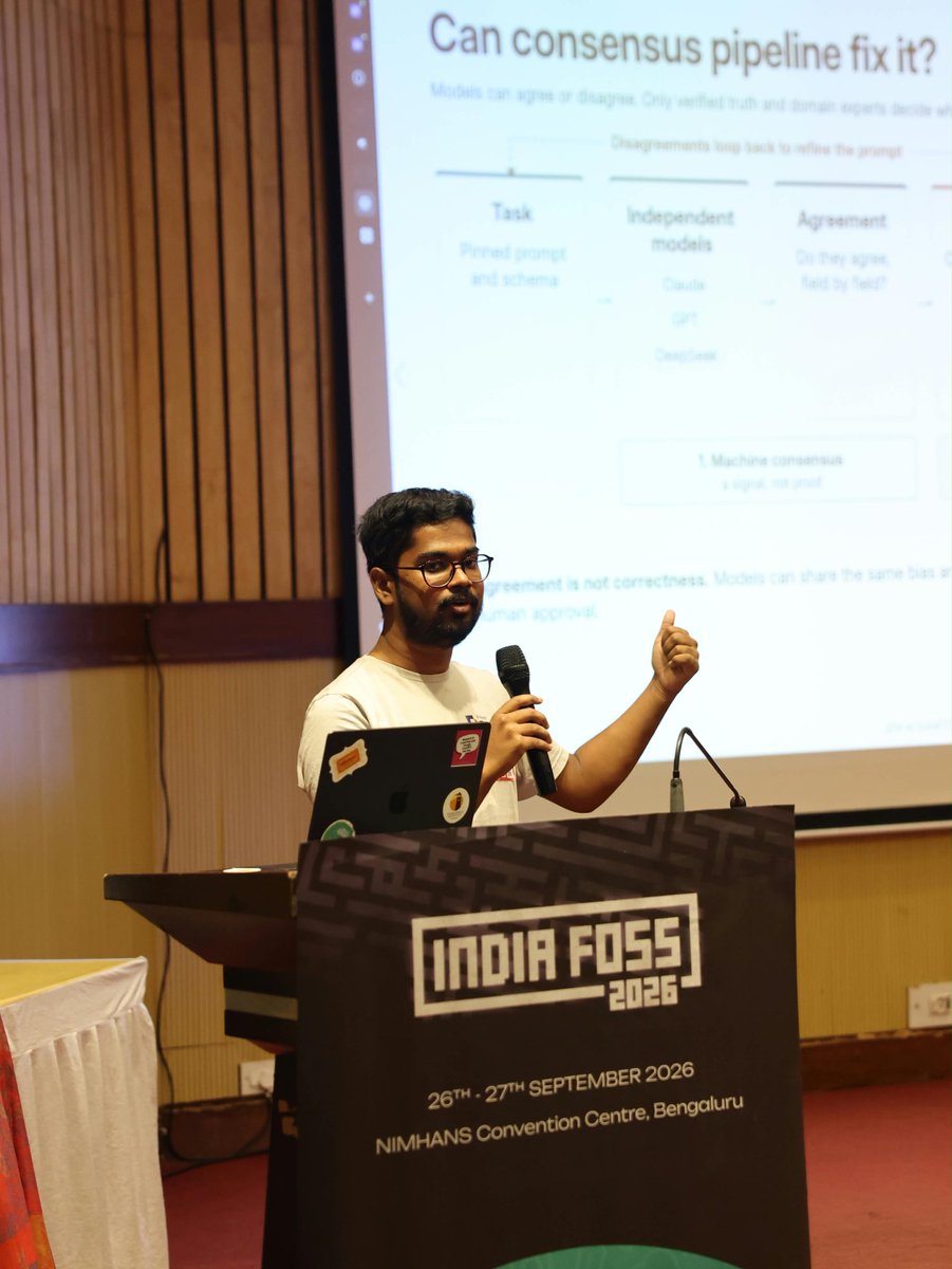 IndiaFOSS's tweet photo. ⚖️ Judiciary Entity Map

How do you map a judiciary that spans 1,100+ institutions and thousands of relationships? 👀

Divya Sornaraja introduces JEM, an open, machine-readable map of India’s judicial infrastructure, built with FOSS and open data. 🗺️💻 https://t.co/R2sTLFSgzm