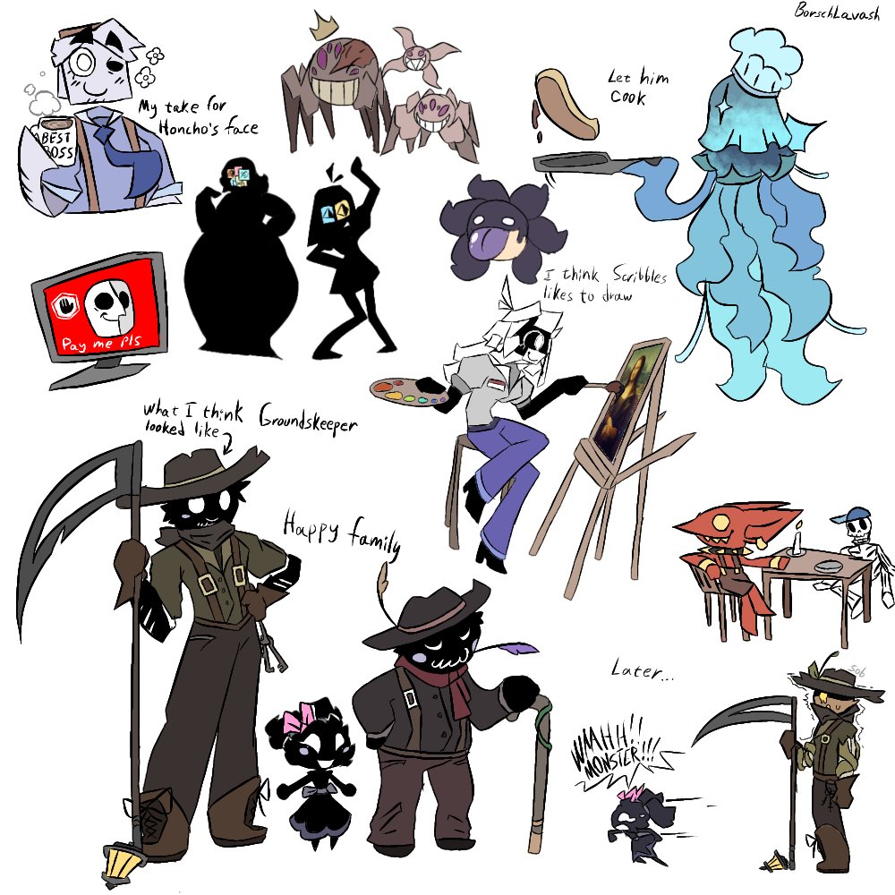 BorschLavash2's tweet photo. Random doors doodles. Some are my headcanons, some are just silly drawings. Hope you like it #DoorsRoblox #RobloxDoors https://t.co/uPGekWNvcX