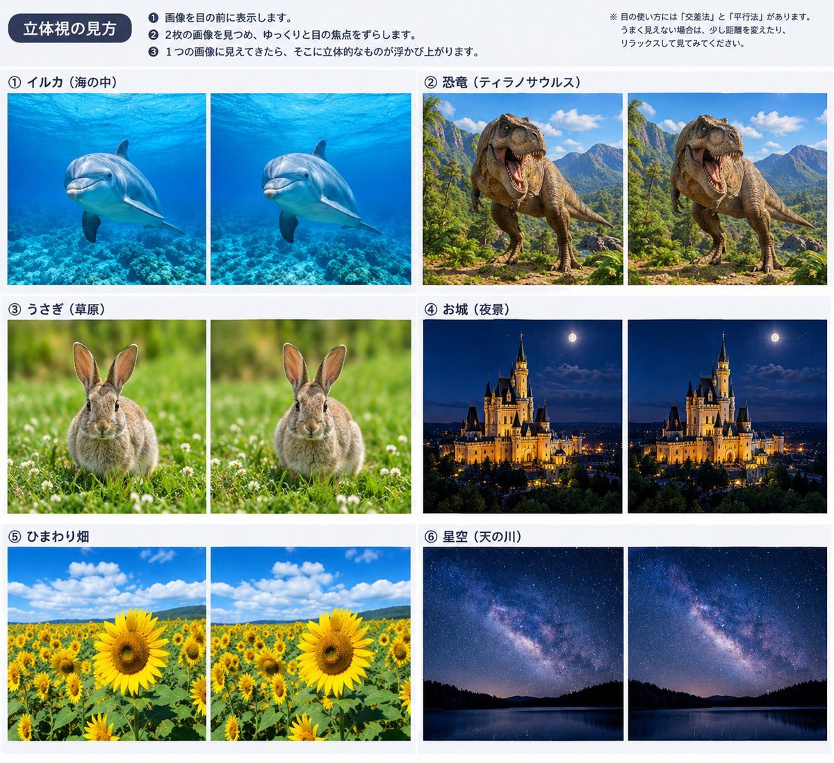 mako_oniki's tweet photo. 急に立体視したくなってAIに立体視の画像作って貰ったけど使ってみたら普通に見てて気分悪くなった https://t.co/sKPCN0L3oh