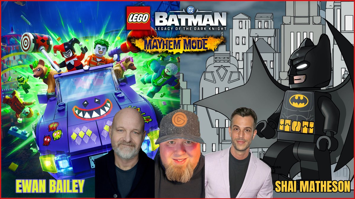 JayShockblast's tweet photo. Monday Sept 28th at 11AM Eastern, 4PM British I will be chatting LIVE with Batman @ShaiMatheson and the Joker @ewanbaileyfilms from @LEGODCGame's LEGO Batman Legacy of the Dark Knight! Here's the link, make sure you click for notification and join us! https://t.co/lrvaIpJi2F https://t.co/0cnEX5aLoi