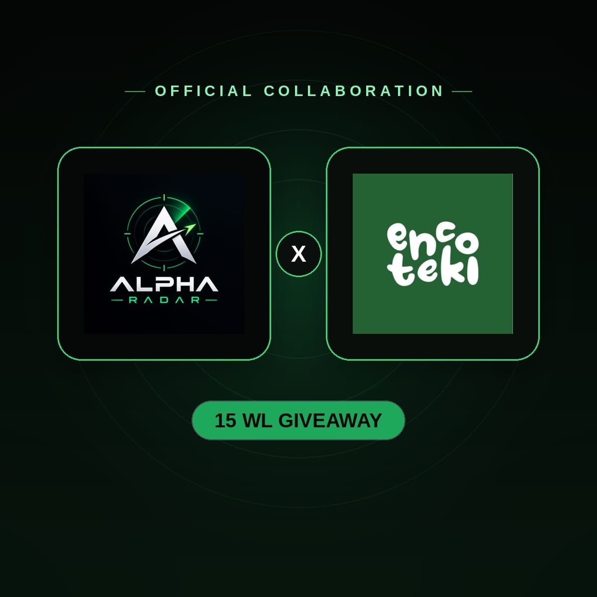 Alpha_Radar__'s tweet photo. Alpha Radar Collaborate with @encoteki

We secured 15 WL for

3,653 NFTs | FREE MINT
Robinhood Chain

• Follow @encoteki &amp; @Alpha_Radar__
• Like &amp; RT
• Drop your EVM wallet

 Ending 24H https://t.co/60akc6q5ti