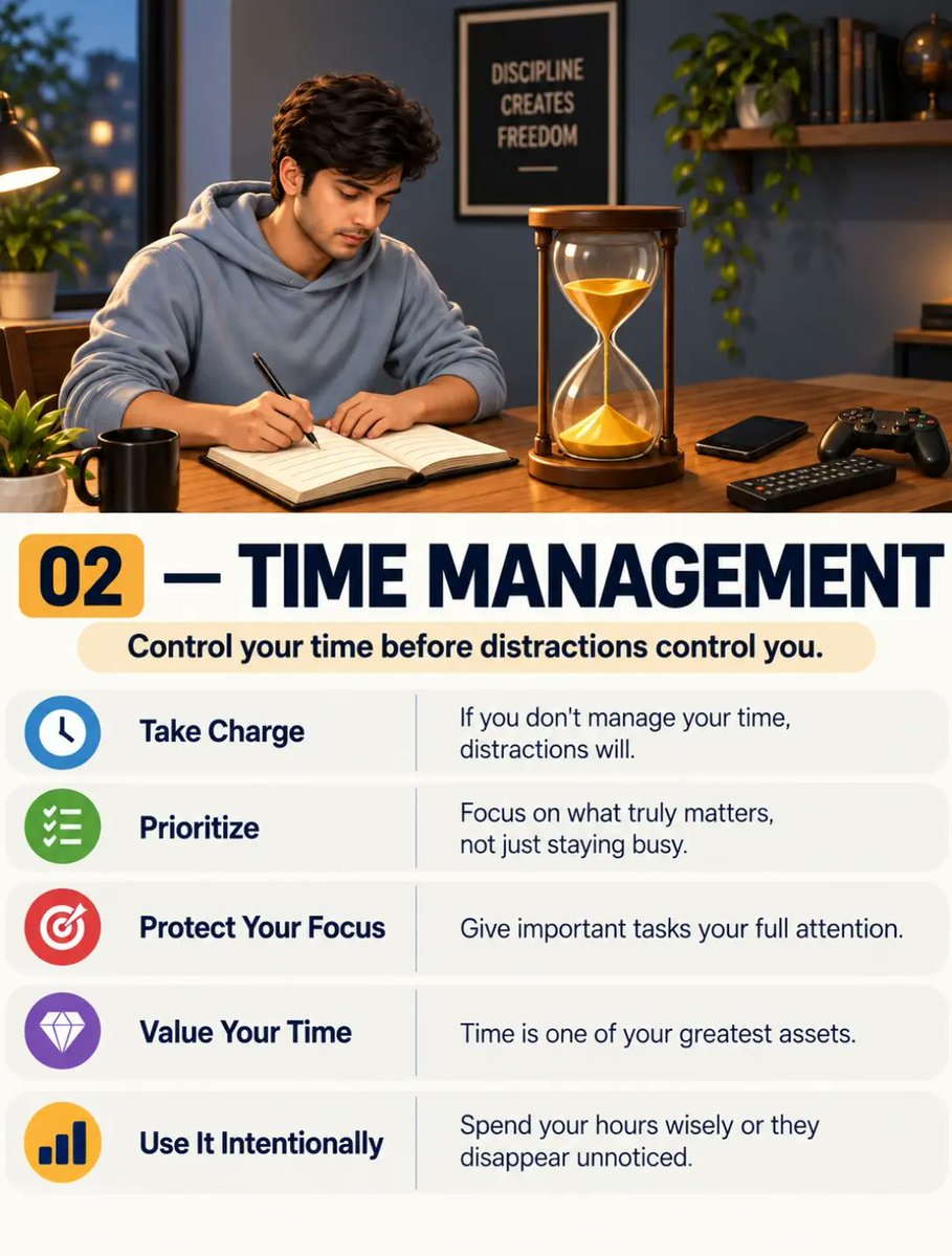 williamlopezhbl's tweet photo. 6 Skills Everyone Should Know: communication, time management, adaptability, and self-learning. These general tips are for educational purposes; career growth varies by individual skills, experience, and circumstances. https://t.co/5KecYXCYDs