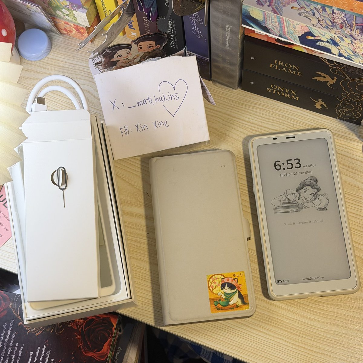 _matchakins's tweet photo. ส่งต่อ BOOX Palma 2 : 7,000
- สภาพดี ใช้งานได้ปกติ
- มีเคสปกแท้ให้ 1
- กล่องครบ
- สายชาร์จแท้ ยังไม่แกะ
ราคารวมส่ง EMS แล้วค่ะ สนใจสอบถามเพิ่มเติมได้นะคะ
#ereader #boox #อีรีดเดอร์ #ebook #อีบุ๊ก https://t.co/Ln8pz5MaNZ