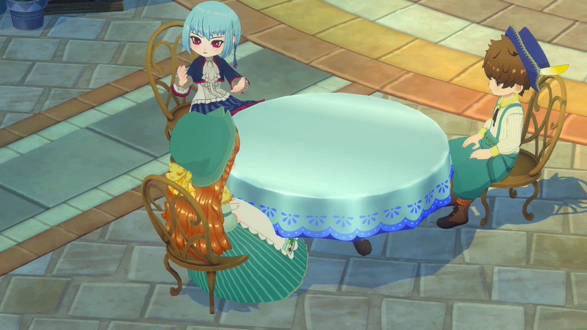at_yumarun's tweet photo. エンちゃん、シェルファの方を向いてまでお話ししてくれてるのに…も〜シェルファったら…（？） #グラバザ #牧場物語 https://t.co/OZ4jlab8GH