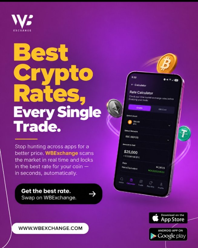 oluwakarly's tweet photo. Been seeing more people get into crypto lately.
If you're looking for a simple place to trade, @Wbexchange_hq is worth checking out. Web or mobile, easy access, and rewards on eligible trades.
It's all about having the right platform.

#WBExchange #OAU
🌐 https://t.co/Nlr8ll7xpb https://t.co/V2YARkX2o5
