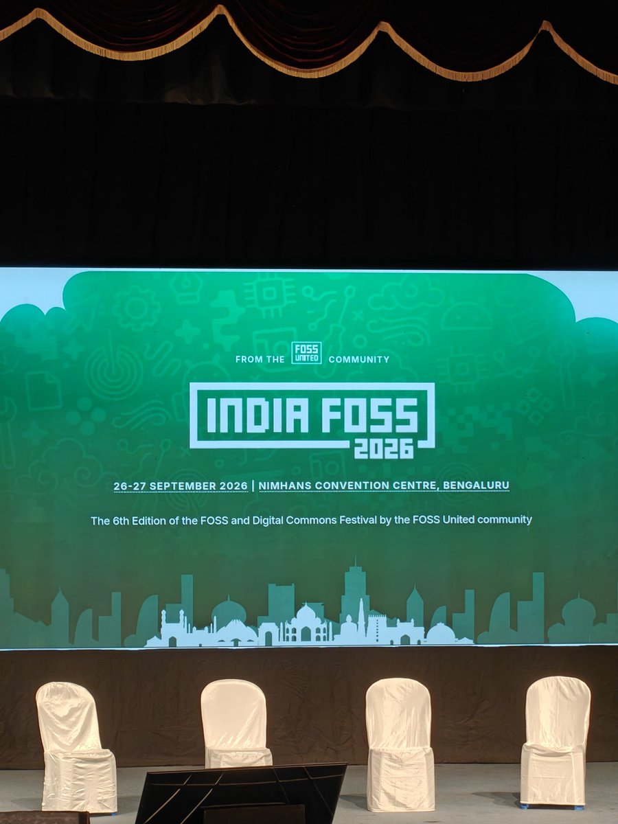 JoshuaRaison's tweet photo. Final day 😌🔥 @IndiaFOSS @FOSSUnited https://t.co/K16GJOZp25
