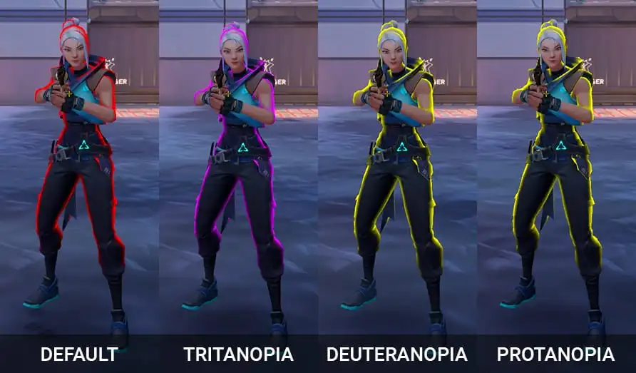 ValorantUpdated's tweet photo. Which enemy highlight color do you use? 

There's only one correct answer 😂

#VALORANT https://t.co/QBbq1hXDac