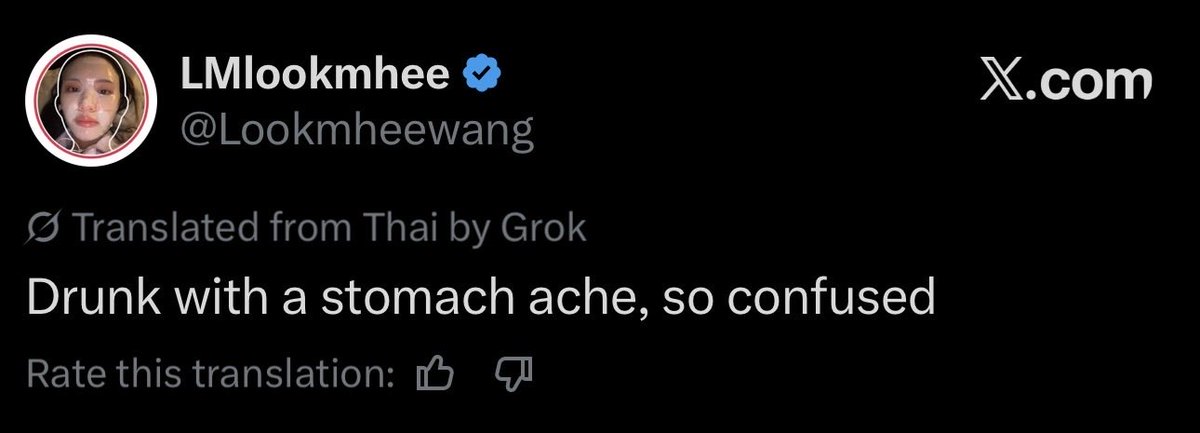 Shida_sss's tweet photo. @Lookmheewang Auto translate : Drunk with a stomach ache, so confused

Google translate : Drunk with stomach muscles.

I thought stomach ache. I’m confuse why everyone mention about sonya’s abs 😂 https://t.co/OMP0f73K3M