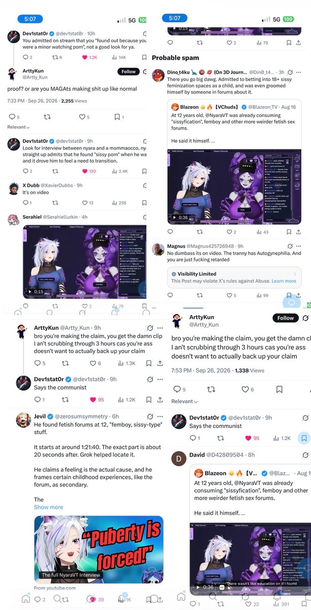 DorianBVN893's tweet photo. @RaykiruS @DivonnX @zerosumsymmetry @dev1stat0r @Artty_Kun @nyaraVT @Asmongold @operagxofficial They’re still there. Despite the time difference in between the threads, the proof was provided either way. 

It’s only on him to own up to it but I highly doubt he’ll do it. https://t.co/FFOEKu9FPr
