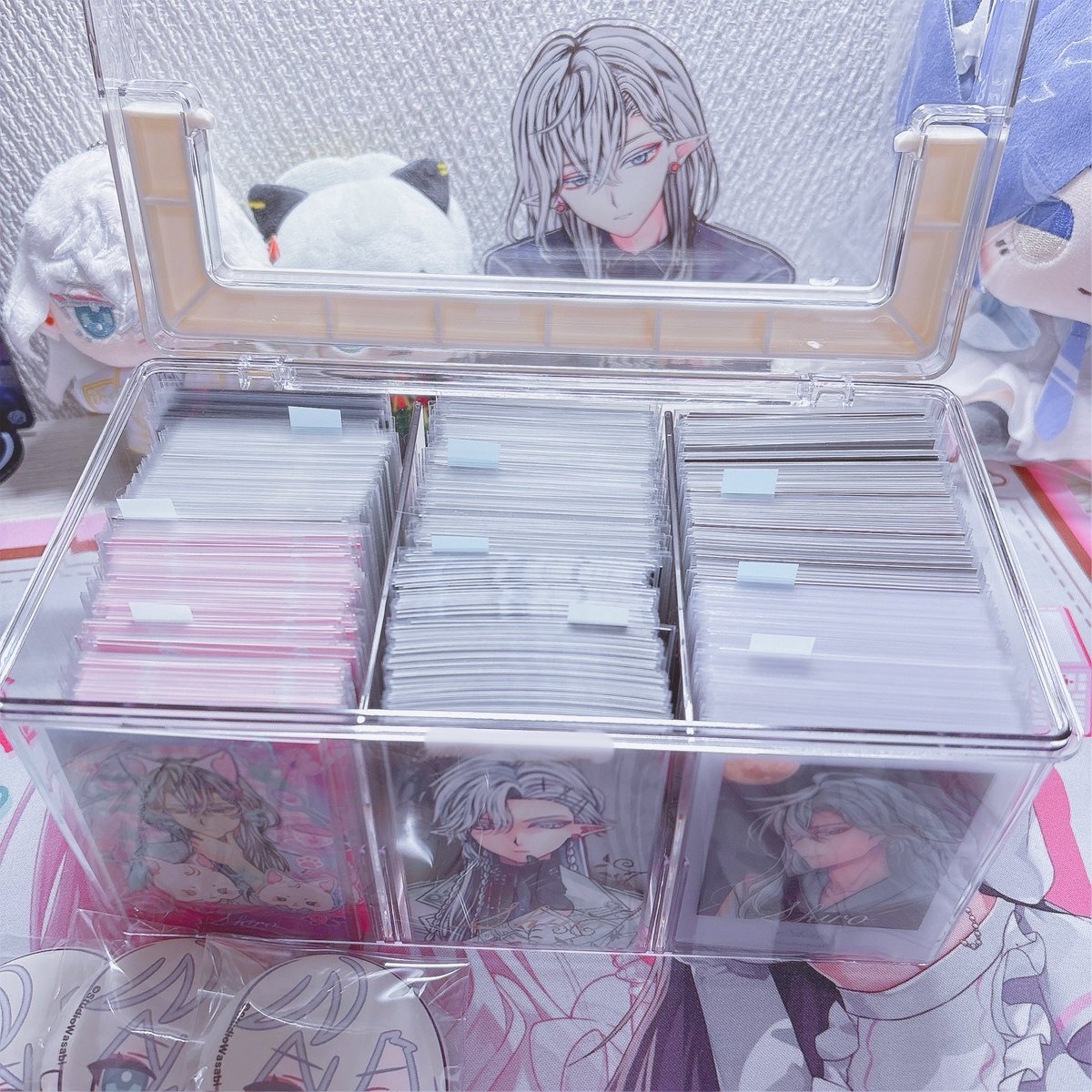 agorun_dayo's tweet photo. おすすめに流れてきたスリコのBOX買ったんだけど、チェキがスリーブ込みで1列に190枚収納できて神🥹💞(もしかしたらもっと入るかも？)
神すぎて追加購入します꒰՞ɞ̴̶̷̥⩊ɞ̴̶̷̥՞꒱♡ https://t.co/DET7aIh3bh
