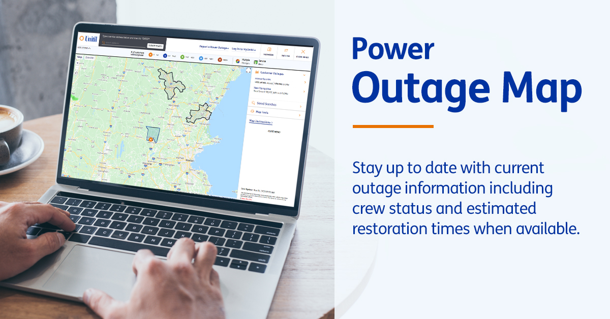 Unitil's tweet photo. Crews continued to respond to outages overnight as the storm passes through our area. Wind and rain is expected to continue through the weekend. For the latest outage info, visit https://t.co/e1X7MyYMTJ. https://t.co/gNAEQBr6VC