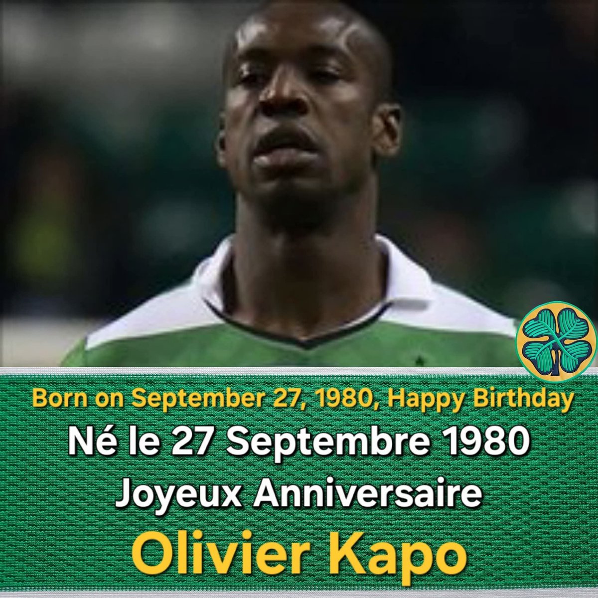 Erichideki3's tweet photo. Hoopy Birthday to Olivier Kapo

Notre ancien milieu fête ses 46 ans aujourd'hui.

#CelticFC : 02/11/2010 ➡️ 19/01/2011
👕 2

#Celtic #COYBIG 🍀🇮🇪☘️ https://t.co/CPQRwuJwOZ
