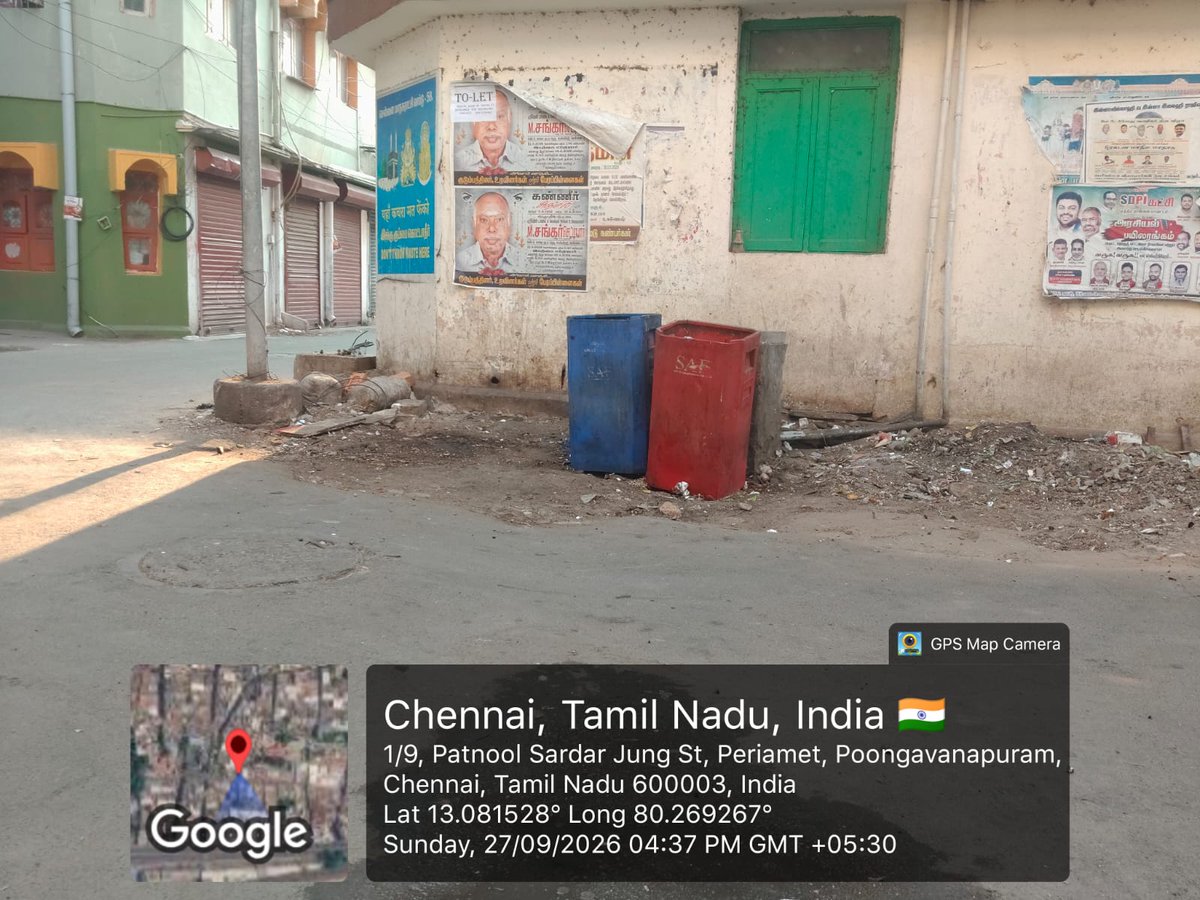 chennaicorp's tweet photo. @chris_9702 Vanakkam #Chennaiite
The garbage at the specified location was cleared immediately. Thanks for writing to us. https://t.co/wMPCOvc5vG