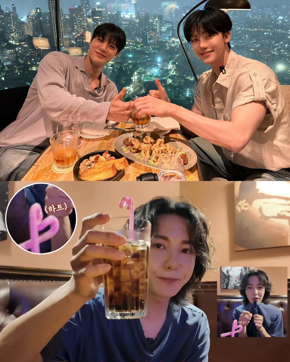 KandybearryNR's tweet photo. สองเจ                                        น้องอินจุน
ไป Rooftop Bar                     ไป Jazz Bar
ดื่มวิสกี้ แอล 43%.                  ดื่มโคล่า🍹                                                                                                                 🥃                                           (ft.หลอด💗ทำเอง)