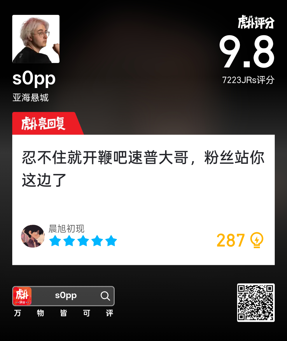 HupuValorant's tweet photo. .@_s0pp gets a 9.8 for Map 1 against JDG:

"s0pp, pls just shoot their bodies. I CAN'T STAND IT ANYMORE."

"If you can't help yourself, then just shoot bodies. The fans are on your side."

#VALORANTChampions https://t.co/xuUiv7nDUf