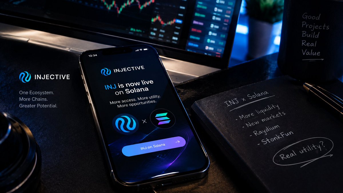 VeltrixMarkets's tweet photo. 👀 خطوة Injective على Solana تستحق المتابعة.

الـINJ بقى متاح مباشرة داخل منظومة Solana، وبدأ يدخل في أسواق وتطبيقات جديدة.

الجزء المهم بالنسبة لي مش الانتشار نفسه…
لكن هل التوسع ده هيخلق استخدام حقيقي للـINJ، ولا مجرد سيولة إضافية؟

$INJ #Injective #Crypto https://t.co/zsrn2X90Xv