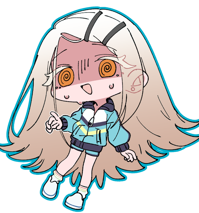 うさ君ねこ君 」|革蝉のイラスト