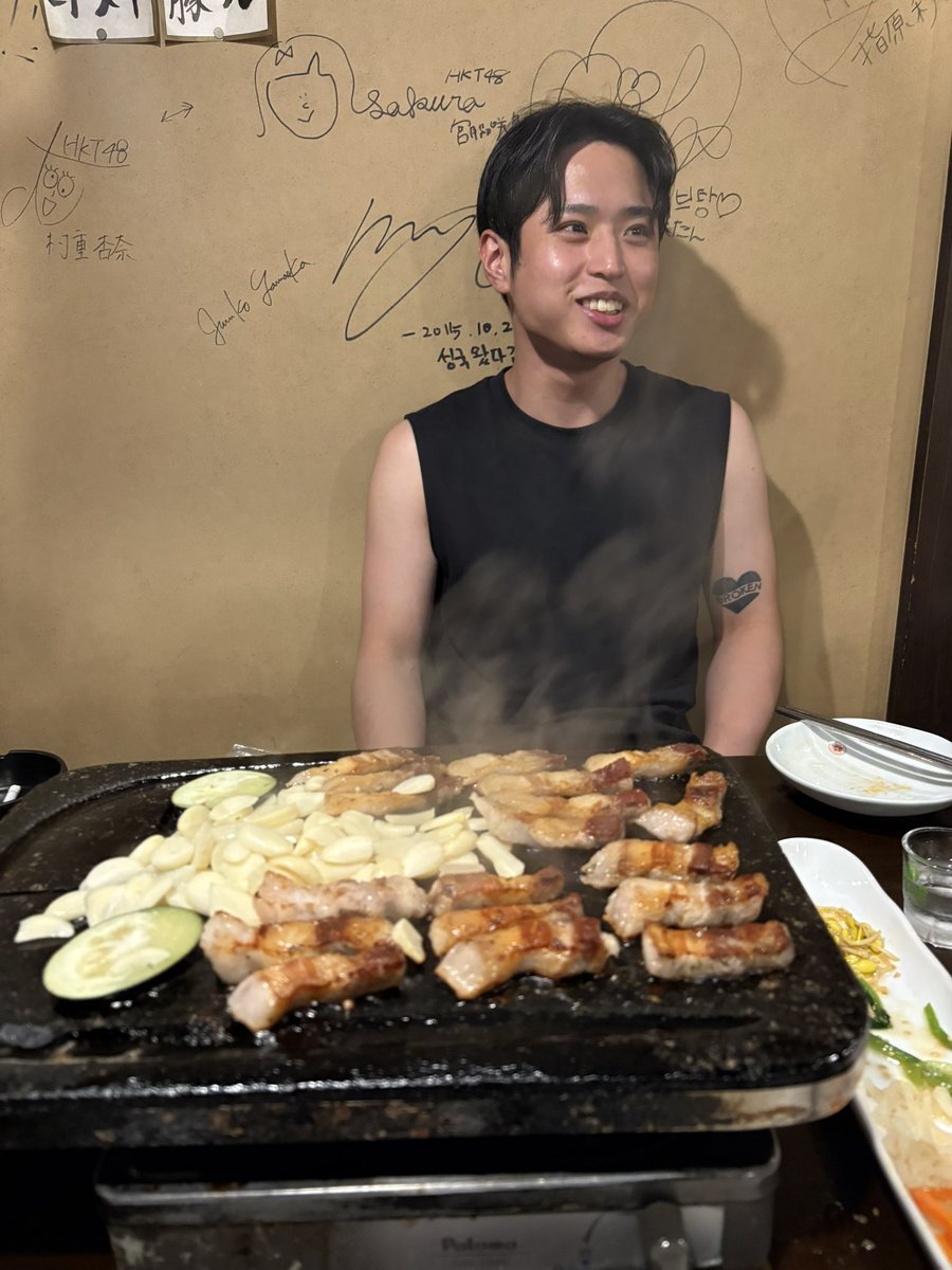 37_nwk's tweet photo. 店長会議後にサムギョプサル🐷

久しぶりチョウンチョロム飲んだ😁 https://t.co/cVRx9VGBVi