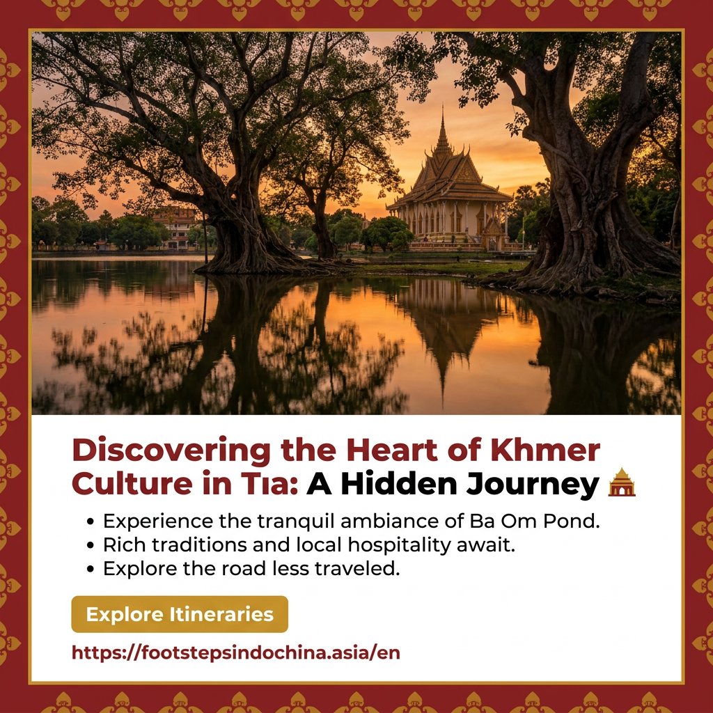 vnfootsteps's tweet photo. Venture into the untouched cultural landscape of Tra Vinh in the Mekong Delta. Experience the majestic Theravada Buddhist pagodas and the tranquil ambiance of Ba Om Pond, where rich traditions and local hospitality await. https://t.co/FHcYtsN5Nh