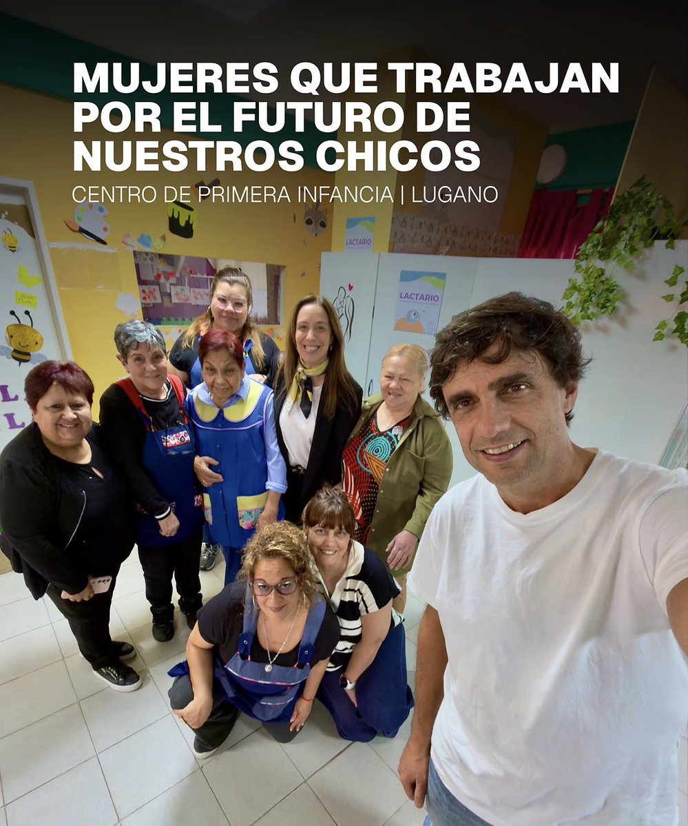 hernanlacunza's tweet photo. Esta semana, Villa Lugano, Buenos Aires.
Centro de Primera Infancia. Mujeres que trabajan por los chicos. Nidia, Tere, Luli, Roxy, Vero, María, Eli. @mariuvidal https://t.co/ItlEwz93h8