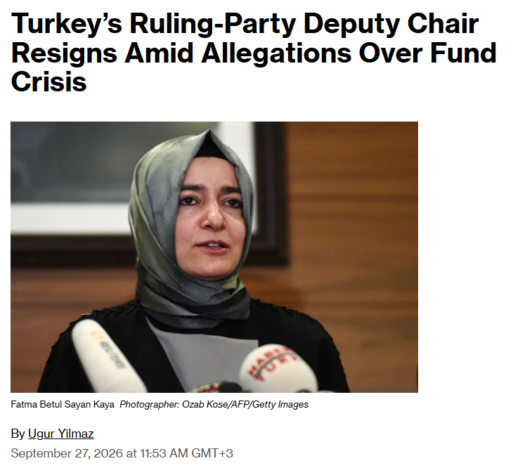 RusenPress's tweet photo. TMSF, Varlık Fonu ve SPK izlemeden aktif icraata geçmezse durum daha da ilginç bir hal alabilir.

Türkiye'de fon ve hisse krizi biranönce tebirlerle sukunete erişmezse dış basında çıkan haberler, ülkeye yabancı yatırımcı girişini birtirebilir.

Bloomberg: Türkiye’de iktidar partisinin genel başkan yardımcısı fon kriziyle ilgili iddialar üzerine istifa etti.

Türkiye’deki fon krizi, düşük likiditeli hisselerde büyük pozisyonlar taşıyan yatırım fonlarında yaşanan likidite sorunlarıyla başladı. Yetkililer 17 Eylül’de yedi portföy ��irketinin yönettiği 131 fonun tasfiyesine karar verdi.  

SPK verilerine göre bu fonlarda 455.758 bireysel yatırımcı bulunuyordu ve toplam varlıkların değeri yaklaşık 20 milyar dolardı. Ancak SPK, hisselerde mağdur olanları ısrarla görmezden gelerek krizi hafife alıyor.

Tera ve Pusula Portföy Yönetimi’nin üst düzey yöneticileri dahil bazı kişiler gözaltına alındı ve tutuklandı. Ancak şirketleri hala bağımsız biçimde işliyor. TMSF tarafsız gibi izliyor.

@memetsimsek