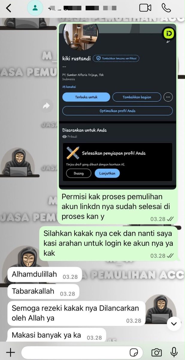 menarikz's tweet photo. Membantu Jasa Pemulihan &amp; Perbaikan Akun Sosmed..

Melayani :
🔒Pulihkan,Balikin &amp; Hapus/Nonaktifkan Akun 
🔒Lacak Lokasi — Sadap Wa — Hack Akun

( Facebook, Instagram, TikTok, WhatsApp, Line, Twitter/X, Gmail/Email,Telegram, Game &amp; Lainnya ) 

Minatt?? WhatsApp Ada Di Bio !!! https://t.co/2QSn2Y9HLD