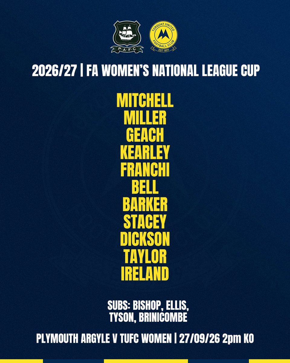 TUFC1899's tweet photo. ๐ Here's how United's Women are lining up at Home Park this afternoon...
๐ We're #RaisingForRoxy: https://t.co/hqB4Tl30ZQ
#tufc | #PLYTOR https://t.co/RwonXcxMtg