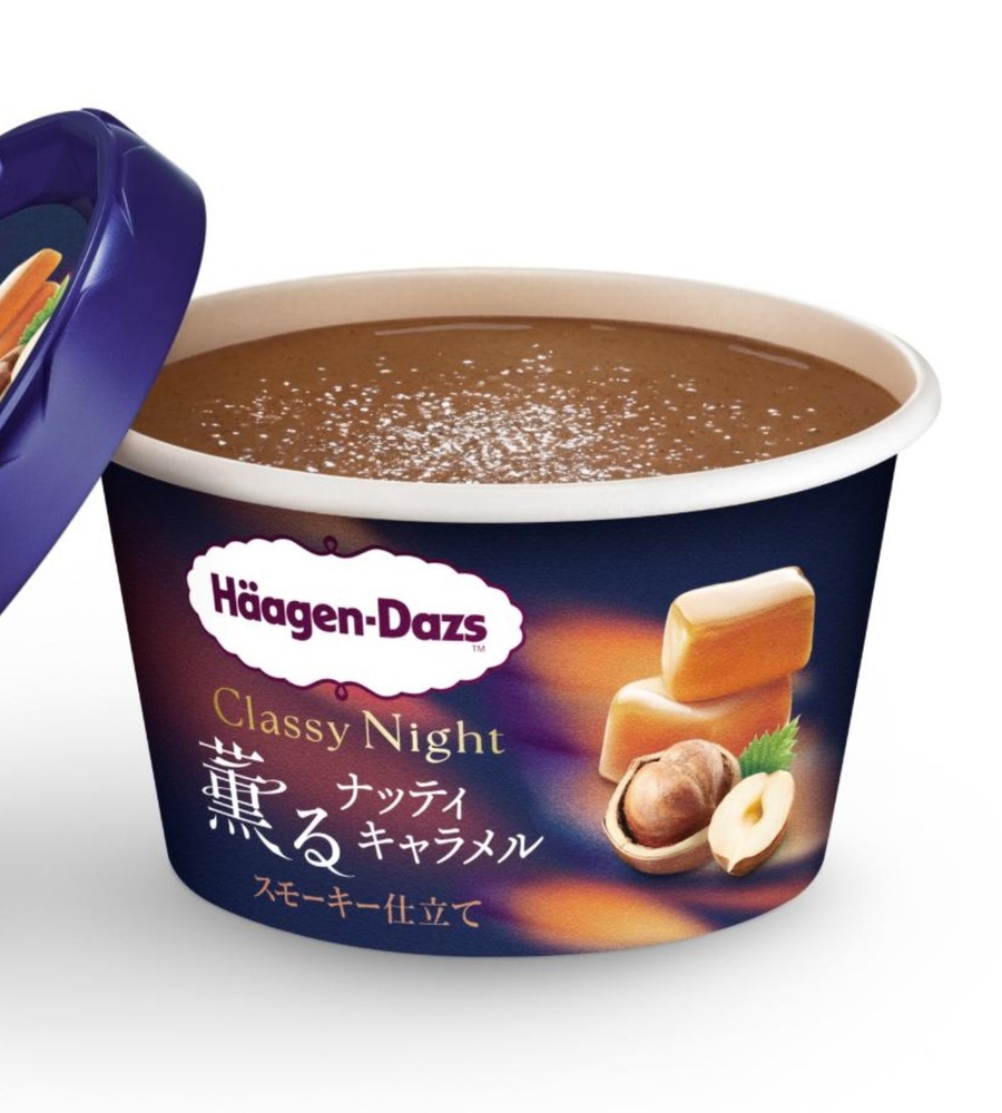 fashionpressnet's tweet photo. ハーゲンダッツ新アイスカップシリーズ「クラッシーナイト」シャンパン香る艶やかチョコ＆ナッツが香ばしいキャラメル - https://t.co/RSBtJNyRXs https://t.co/ljFJDzEHI6