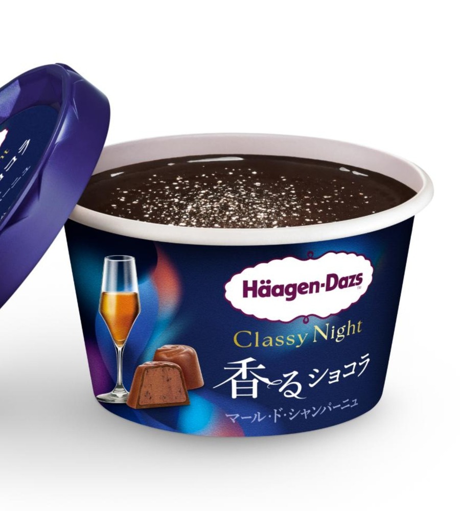 fashionpressnet's tweet photo. ハーゲンダッツ新アイスカップシリーズ「クラッシーナイト」シャンパン香る艶やかチョコ＆ナッツが香ばしいキャラメル - https://t.co/RSBtJNyRXs https://t.co/ljFJDzEHI6
