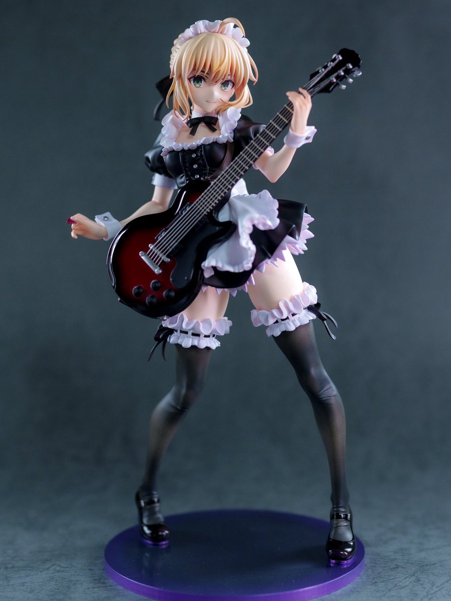 jiromodel's tweet photo. グリズリーパンダさま（@GRIZZRYPANDA ）のバンドセイバー完成(๑˃̵ᴗ˂̵)
一見複雑そうですがとても組立やすくギター以外はほぼノーマスキングで製作しやすかったです٩(๑❛ᴗ❛๑)۶

こちらのキット10月の中津模型展示会に持って行きますので是非実物を見に来てくださいね！

#FGO
#セイバー https://t.co/YhtDh8BuOi
