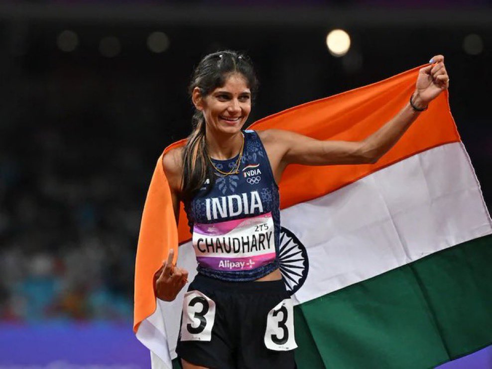 TheKhelIndia's tweet photo. PARUL CHAUDHARY WINS THE BRONZE MEDAL IN 3000M STEEPLCHASE! 🥉 https://t.co/AvzCy4i4hH