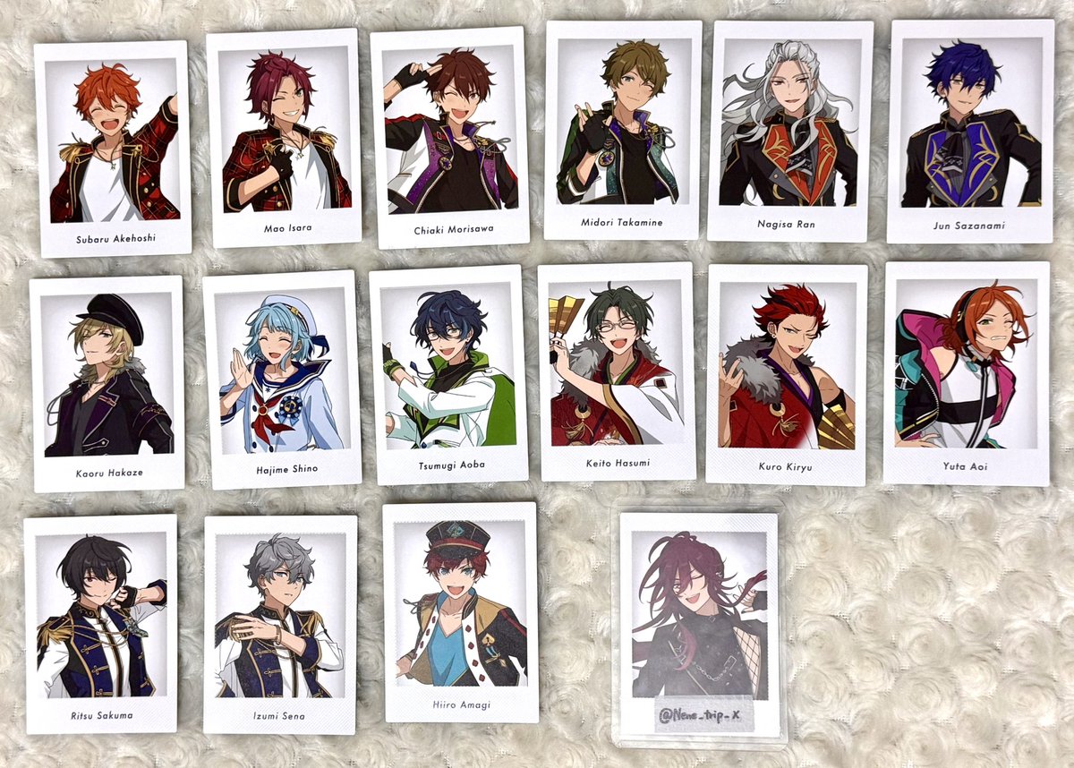 Nene_trip_x's tweet photo. 【交換】あんスタ ぱしゃっつ 特典 ユニットビジュアルVer.

譲→スバル、真緒、千秋、翠、凪砂、ジュン、薫、創、つむぎ、敬人、九郎、ゆうた、凛月、泉、一彩

求→望見

複数↔1との取引も検討いたします
郵送のみ希望です

検索からもお気軽にお声掛けください🙇‍♀️ https://t.co/Kr5feJyJ0k