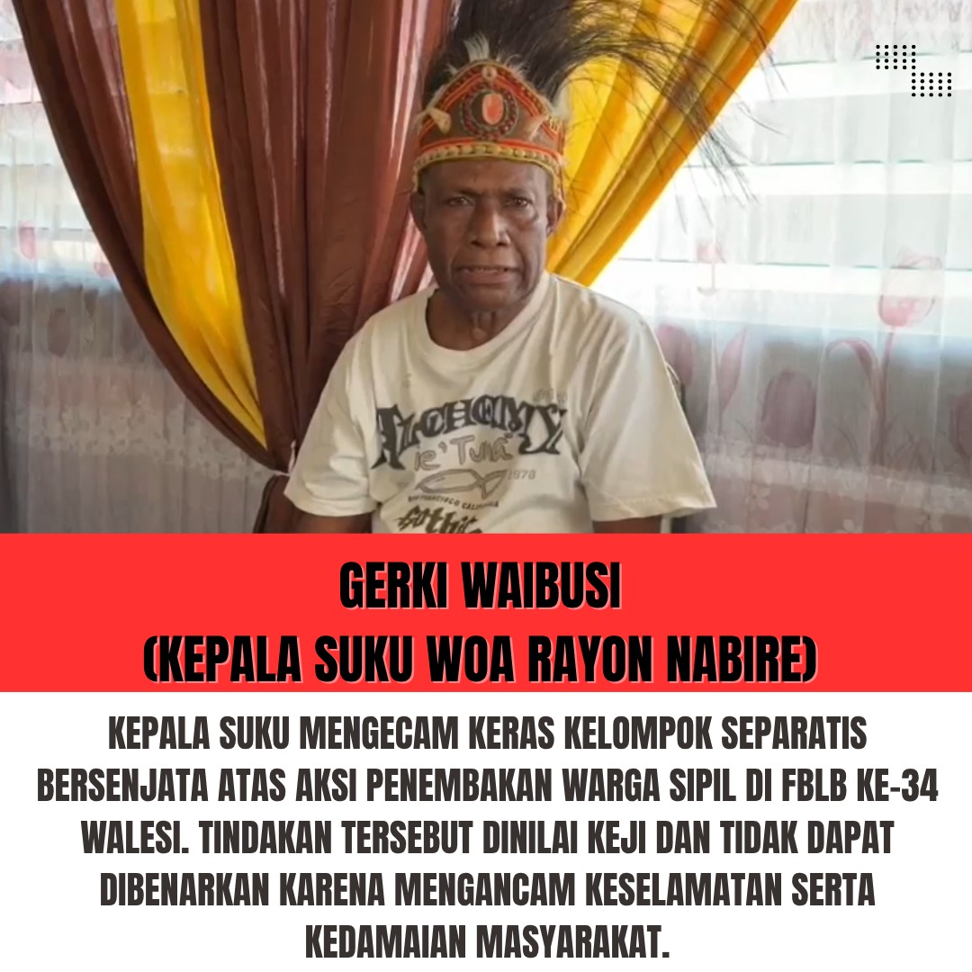 Judikamurat's tweet photo. Kepala Suku Kecam Keras Tindakan Kejam KKB OPM di Festival Budaya Lembah Baliem.

#papua #papuaindonesia Gus Baha FMIPA Banyuwangi Bilqis Bitcoin ETFs https://t.co/TauFmaQiWd