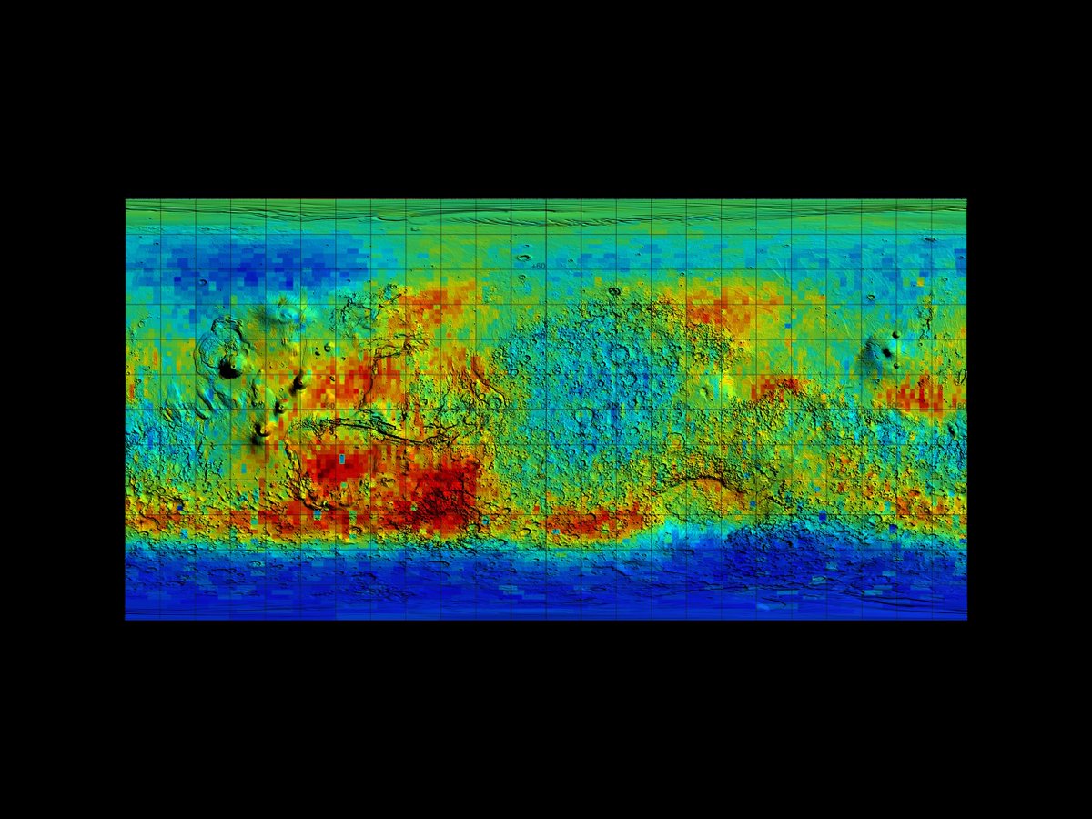 ArctyraGroup's tweet photo. ✅ This is how NASA found water ice on MARS! 

                                •   •   • 

NASA found water ice on Mars in stages: first from orbit (indirect hydrogen and thermal signatures), then by seeing ice exposed in fresh craters, and finally by digging it up and analyzing it on the surface.

1. First large-scale detection: 2001 Mars Odyssey orbiter (2002)
The 2001 Mars Odyssey spacecraft used its Gamma Ray Spectrometer (GRS) suite — a gamma-ray sensor plus neutron detectors — to map hydrogen in the top ~1 meter of soil. Hydrogen is a strong indicator of water ice.

Results showed abundant ice from about 55° latitude to both poles — enough, scientists said, to fill Lake Michigan twice. Near the poles the soil can be more than 50% ice by volume (“dirty ice”). Equatorial regions showed far less.

Odyssey’s THEMIS thermal camera later helped map how shallow that ice is by measuring how the ground heats and cools.

2. Ice seen from space in fresh craters: Mars Reconnaissance Orbiter (MRO)
MRO (arrived 2006) used its high-resolution HiRISE camera to photograph new meteorite impact craters. Several of those craters punched through the dusty surface and exposed bright ice only 0.5–2.5 m down — even at mid-latitudes, farther from the poles than expected. Spectrometers on MRO confirmed the bright material was water ice.

MRO’s SHARAD radar also mapped thicker buried ice sheets, including a large deposit in Utopia Planitia.

3. First direct “touch and taste”: Phoenix lander (2008)
• NASA sent the Phoenix lander to 68°N (farther north than any previous lander) specifically to check Odyssey’s predictions.
• Landing thrusters blew away a thin layer of soil and exposed bright ice under the spacecraft.
• The robotic arm dug trenches (notably “Dodo-Goldilocks”). White chunks appeared.
• Over four Martian days those chunks vanished — they sublimated (went from ice straight to vapor). Salt or dry ice (CO₂) would not have behaved that way.

A sample was delivered to the Thermal and Evolved-Gas Analyzer (TEGA). When heated, its mass spectrometer detected water vapor at 0 °C. NASA announced the confirmation on 31 July 2008.

📝 Ice was only a few centimeters beneath the surface at that site.

📍Other relevant hardware: 
• Polar ice caps themselves had been photographed since the Mariner and Viking eras, but they are mixed with seasonal CO₂ ice.
• Later rovers (Curiosity’s DAN neutron detector, Perseverance’s RIMFAX radar) have measured water bound in minerals or looked for ice in the shallow subsurface, but Phoenix remains the mission that first physically sampled water ice.

🛰️ In short: Odyssey found the ice from orbit by detecting hydrogen; MRO photographed it in new craters; Phoenix dug it up, watched it disappear, and chemically confirmed it was H₂O.