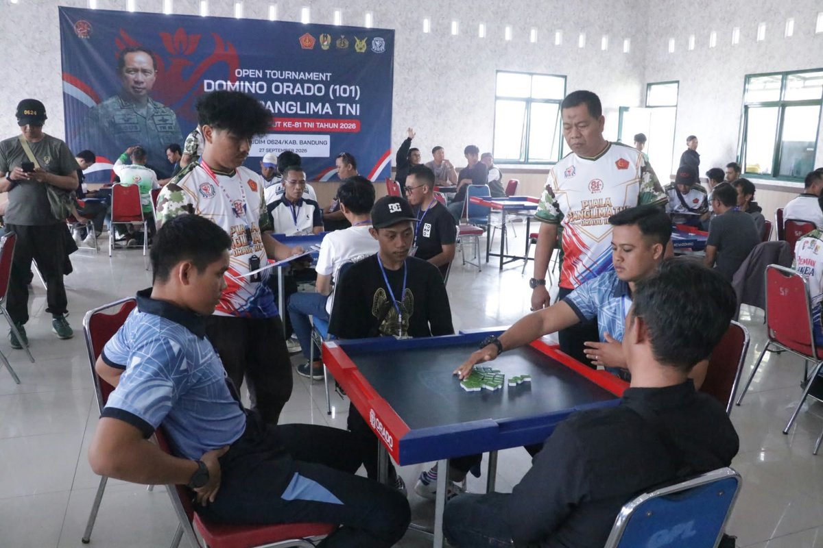 PenSulaiman's tweet photo. 18 Tim Lanud Sulaiman Meriahkan Open Tournament Domino Orado (101) Piala Panglima TNI https://t.co/5tXCF4cpDv